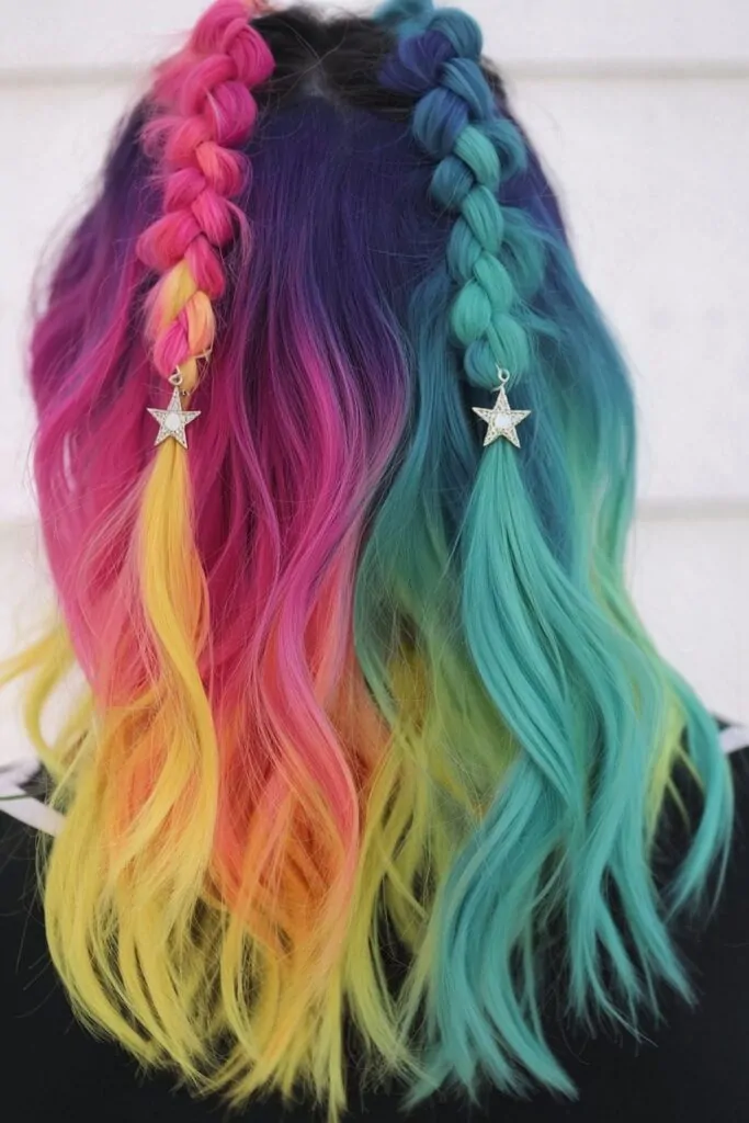 Vibrant Halloween Hair